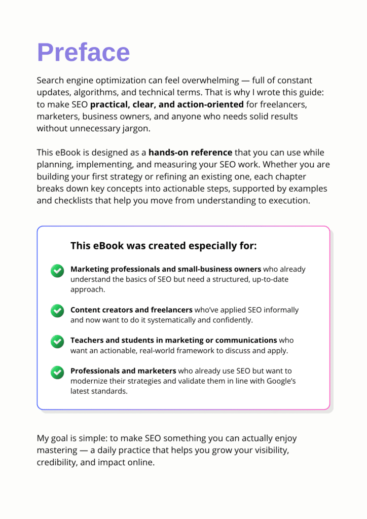 SEO in Action - Preface