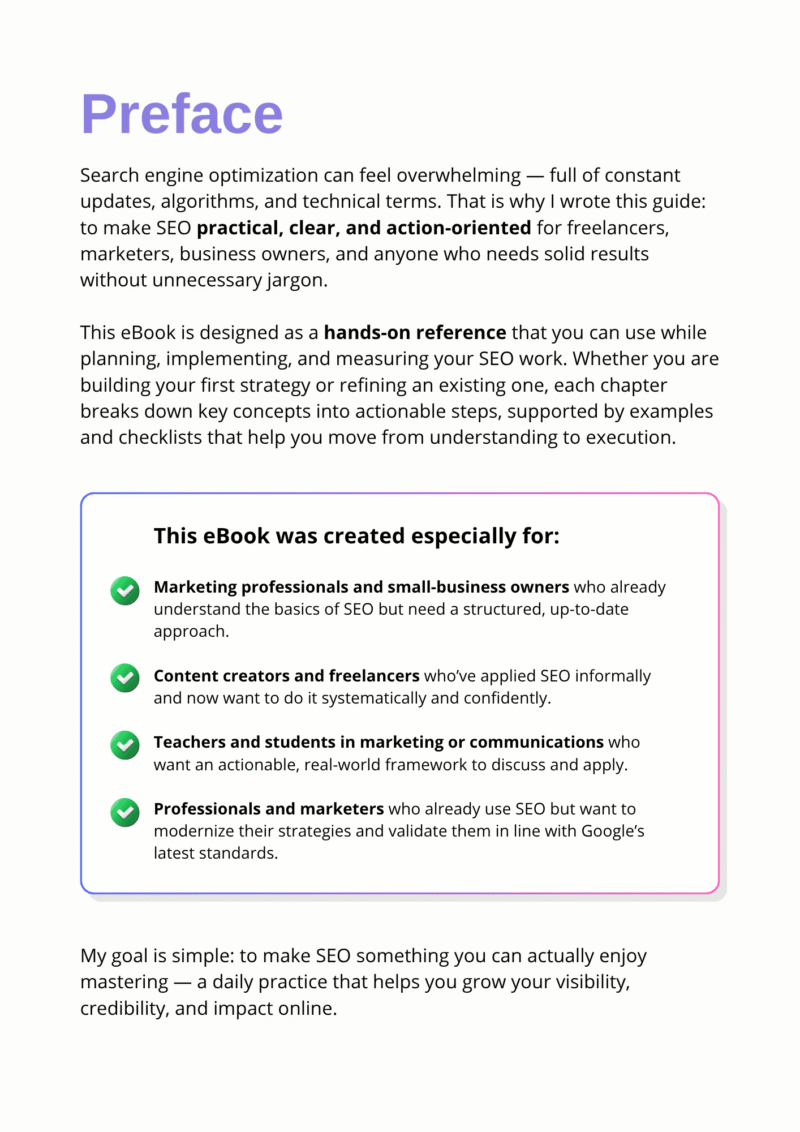 SEO in Action - Preface