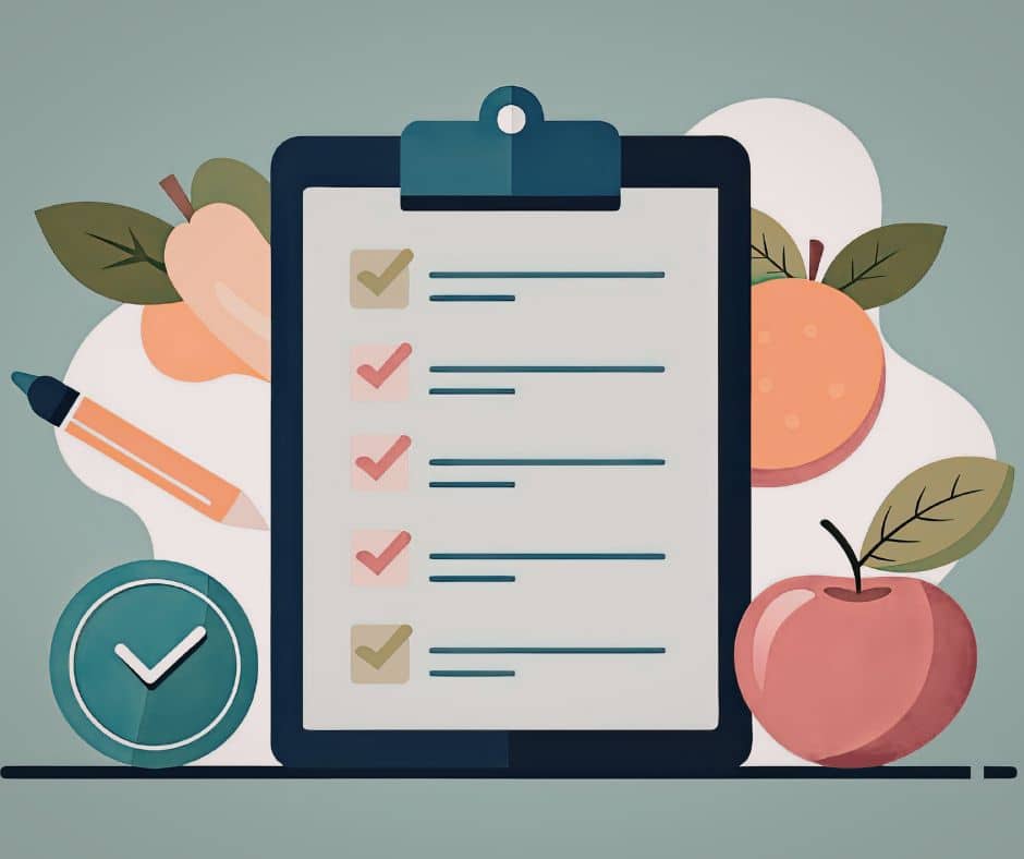 SEO Checklist for beginners - graphics with a list