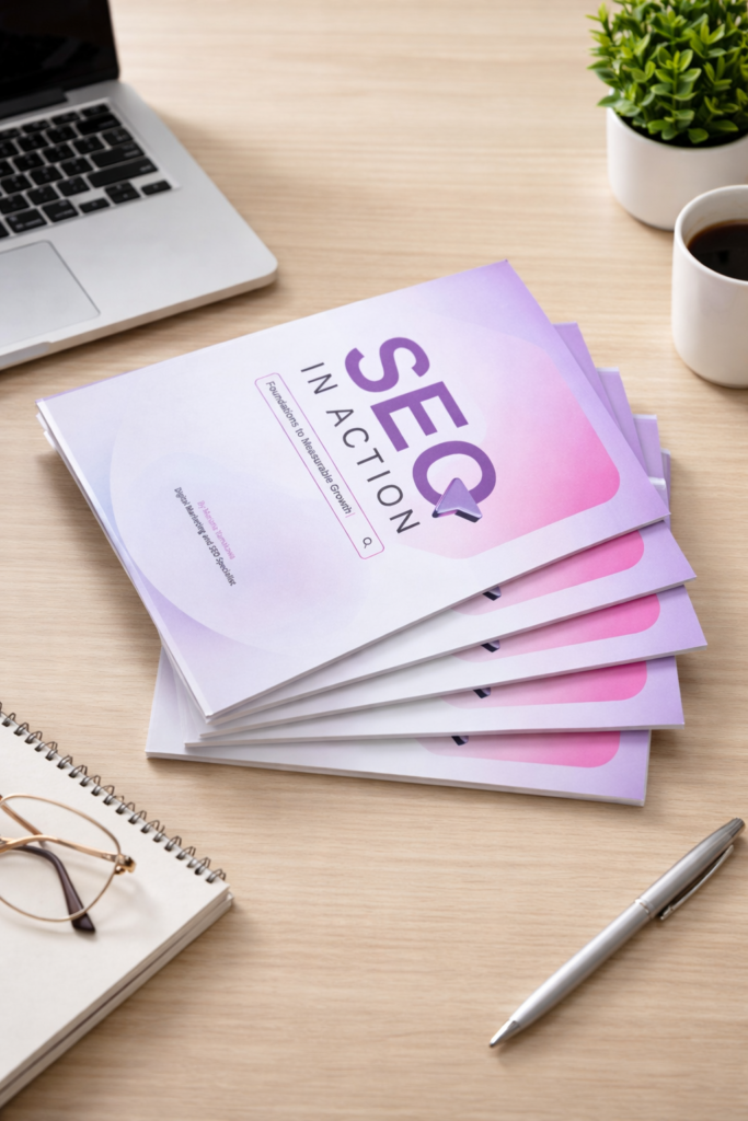 SEO in Action book - seo guide in paperback version