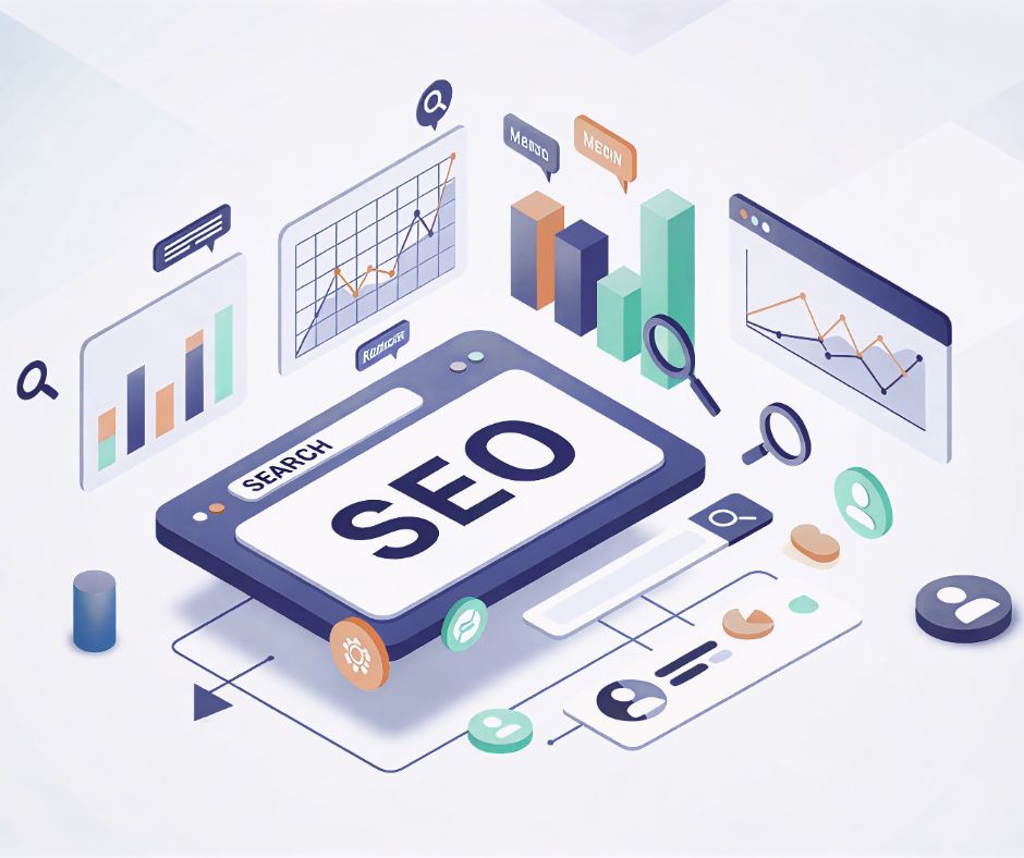 SEO metrics and graphs from different tools